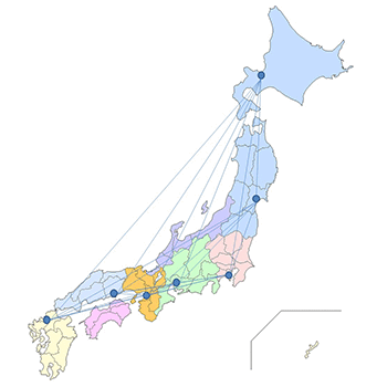 画像：全国拠点図